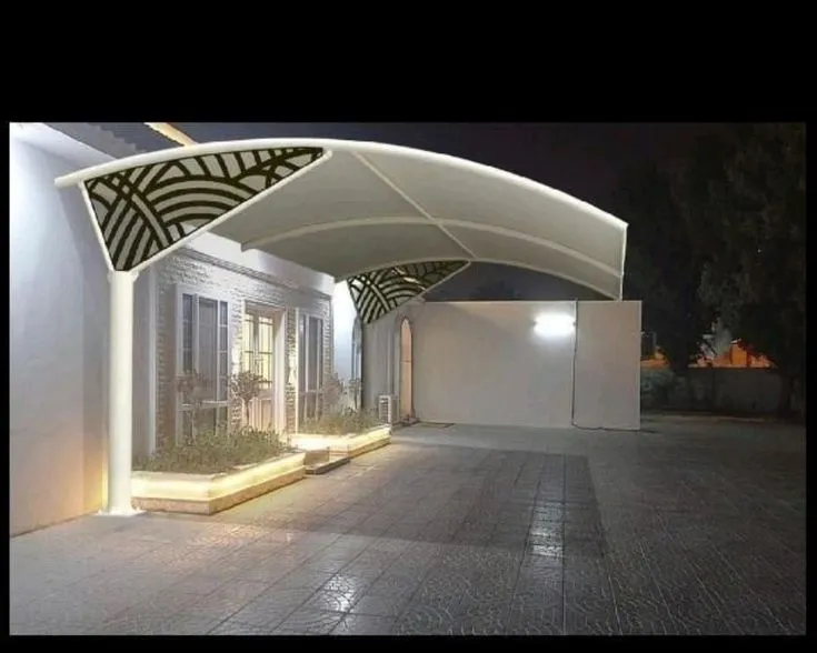 مظلات مواقف سيارات مودرن تحمي المركبات من الشمس جدة 
