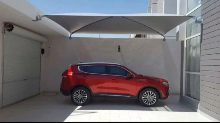 عمل مظلة سيارات تصميم فخم مودرن في الرياض