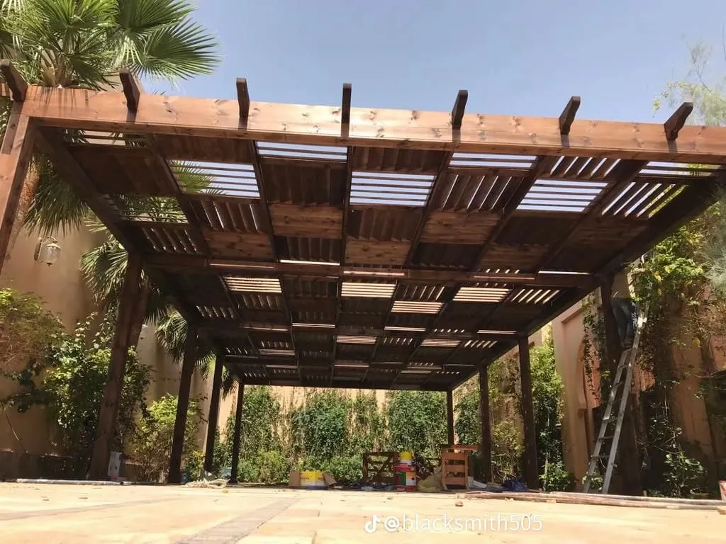 مقاول مظلات حديد| تصميم مظلات سواتر في جدة ومكة